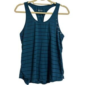 ZYIA active medium racerback teal workout tank